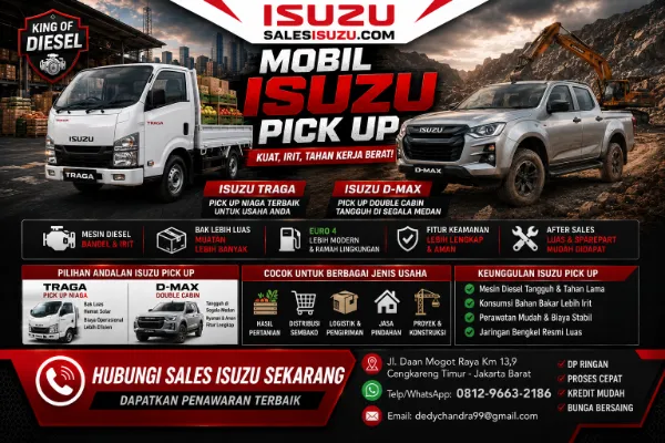 Daftar Mobil Isuzu Pick Up Terbaru Tangguh, Irit, dan Muat Banyak