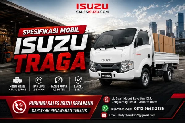 Spesifikasi Mobil Isuzu Traga Pickup Diesel Andal untuk Logistik, Hasil Tani, dan Jasa Pindahan